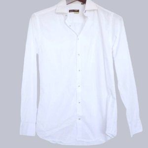 COPY - COPY - COPY - Horst white twill shirt Slim fit size S